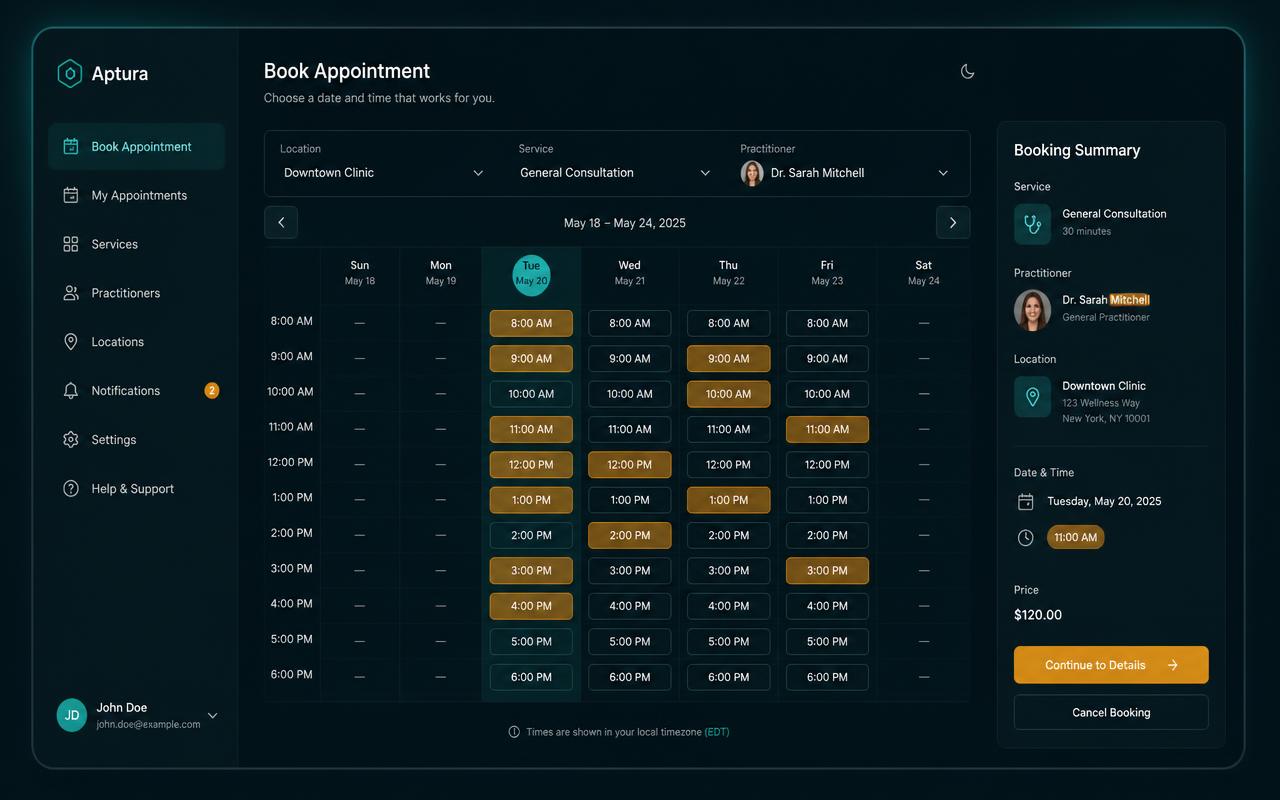 Booking platform for Lindqvist Consulting — 2025
