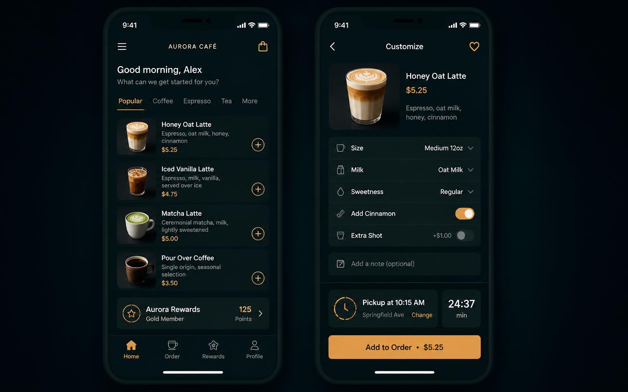 Mobile ordering and loyalty for Juniper's Café Group — 2024