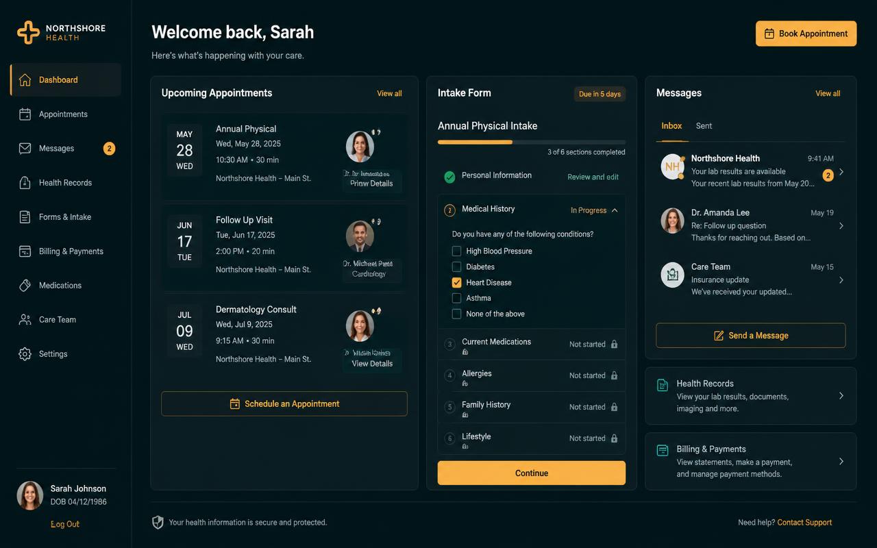 Patient portal and scheduling for Orchid Clinics — 2025